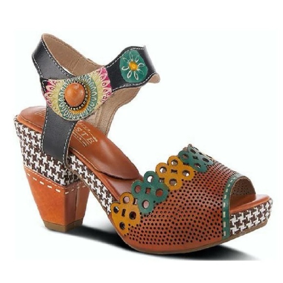 L'artiste Shoes - L’Artiste Leather Jive Sandals